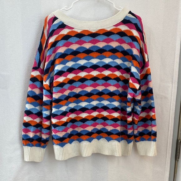 Talbots Colorful Wave Pattern Cardigan - Picture 3 of 3